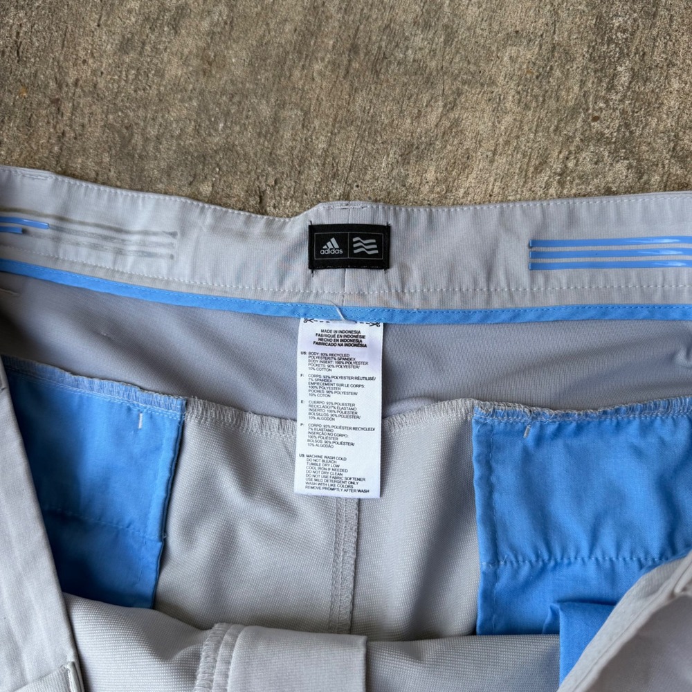 Adidas Mens Ultimate365 Golf Pants Light Grey Performance Stretch 40x31 - Picture 3 of 8